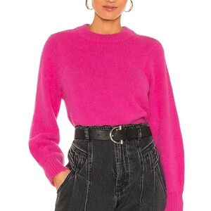 Lovers + Friends Fuchsia Crew Neck Sweater
